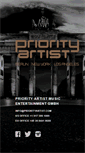 Mobile Screenshot of priorityartist.com